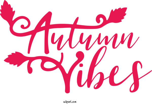 Free Nature Logo Calligraphy Flower For Autumn Clipart Transparent Background