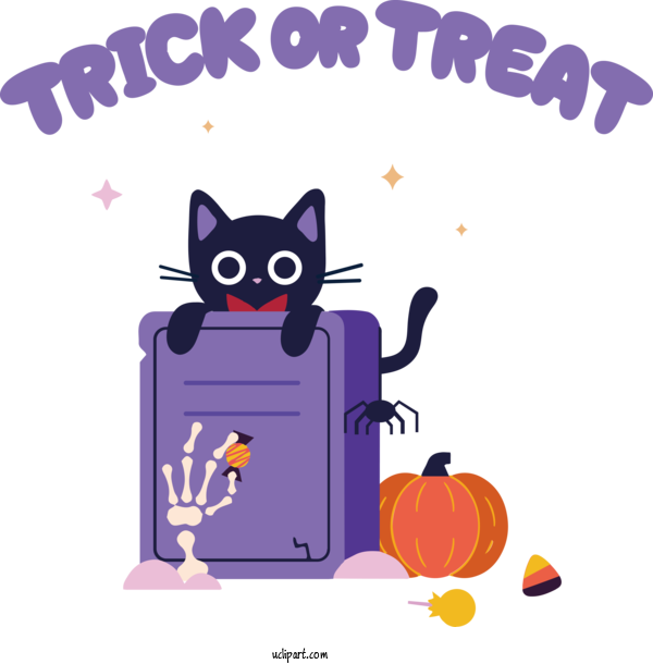 Free Holidays Cat Kitten Cat Like For Halloween Clipart Transparent Background
