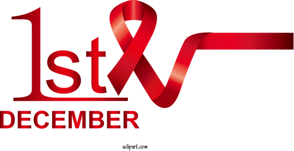 Free Holidays Logo Design Le Club Des Juristes For World AIDS Day Clipart Transparent Background