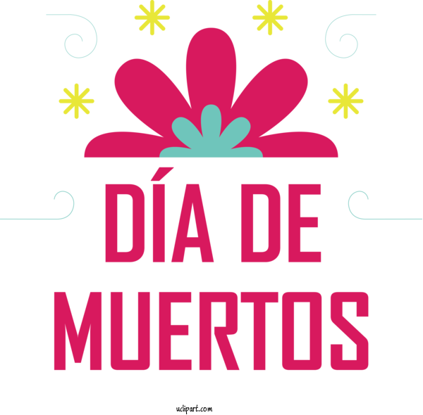 Free Holidays Design Floral Design Logo For Day Of The Dead Clipart Transparent Background