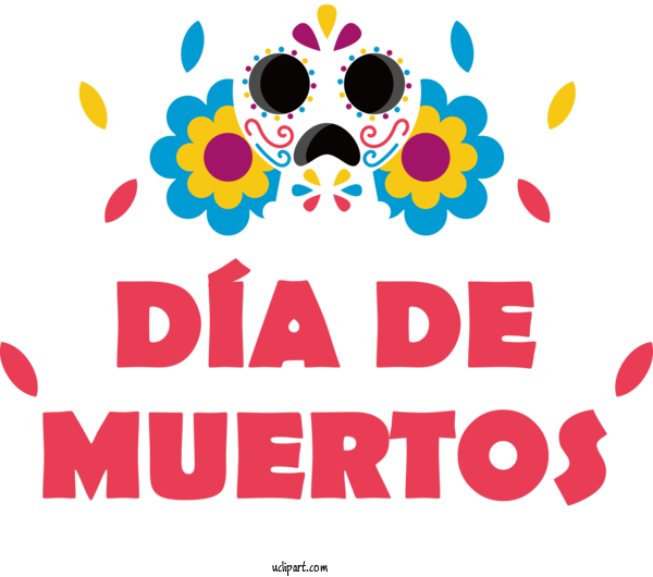 Free Holidays NEO Uniforme Y Textil Médico Design Drawing For Day Of The Dead Clipart Transparent Background