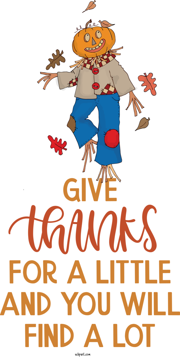 Free Holidays Cartoon Human Text For Thanksgiving Clipart Transparent Background
