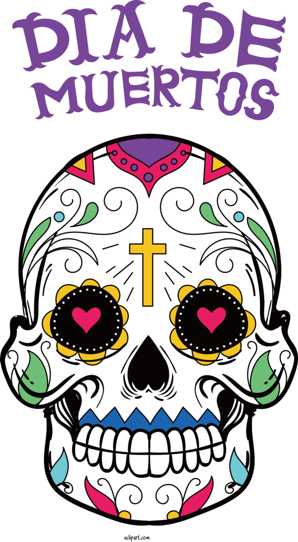 Free Holidays T Shirt Calavera Day Of The Dead For Day Of The Dead Clipart Transparent Background