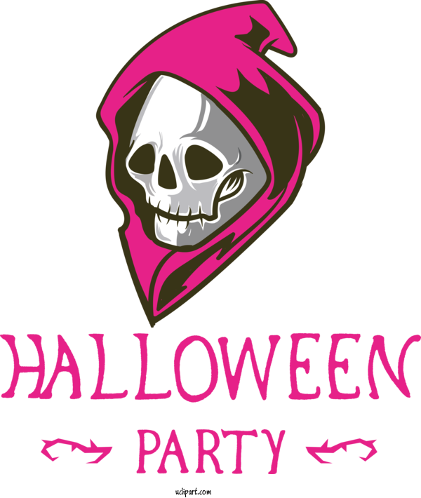 Free Holidays Design Logo Pink M For Halloween Clipart Transparent Background