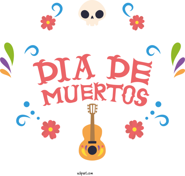 Free Holidays Cartoon Flower Line For Day Of The Dead Clipart Transparent Background