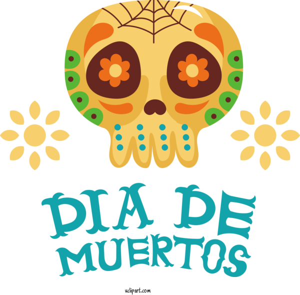 Free Holidays Drawing Visual Arts Design For Day Of The Dead Clipart Transparent Background