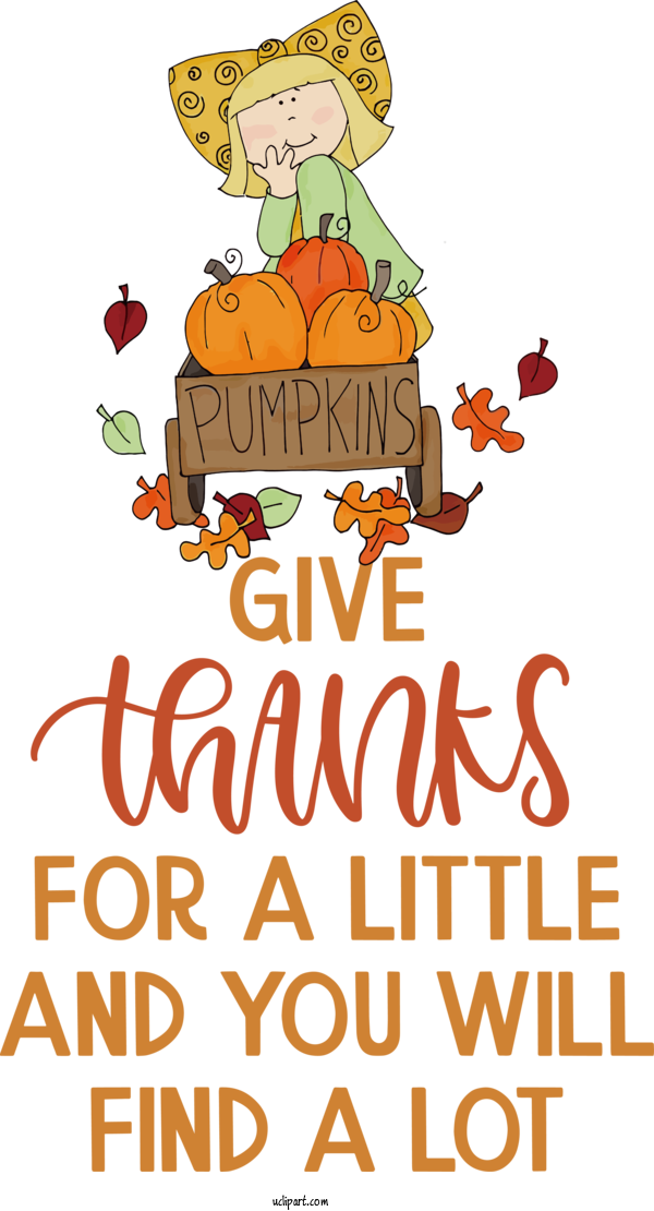 Free Holidays Human Text Behavior For Thanksgiving Clipart Transparent Background