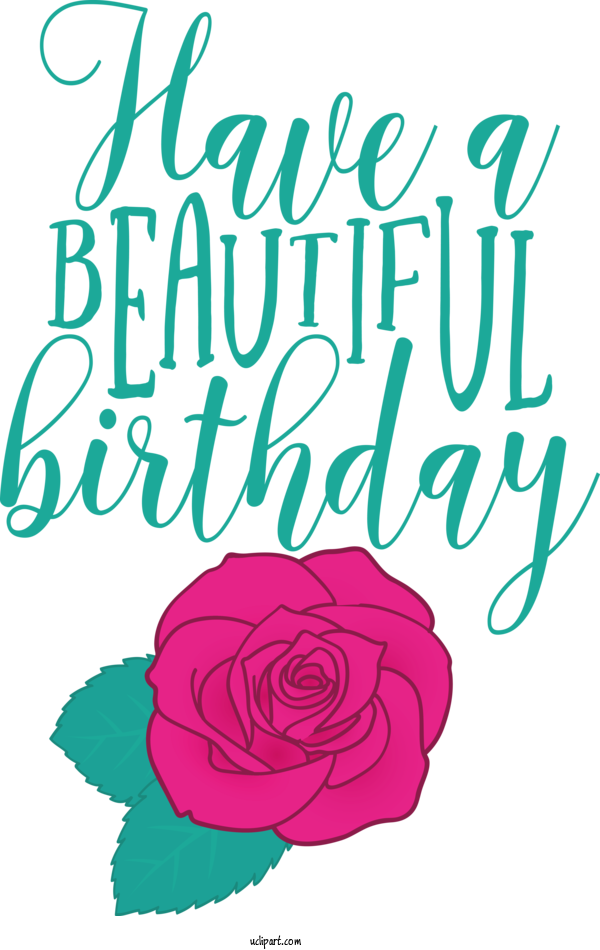Free Occasions Floral Design Garden Roses Design For Birthday Clipart Transparent Background