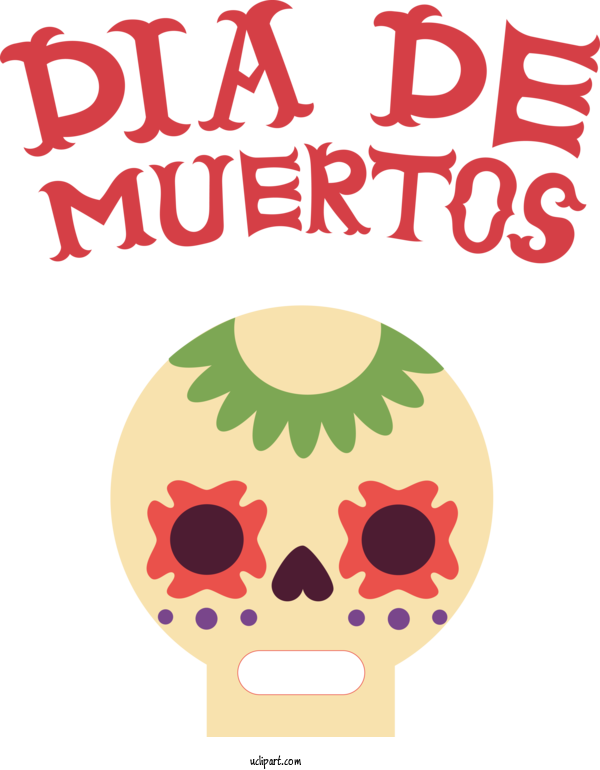 Free Holidays Human Behavior Flower For Day Of The Dead Clipart Transparent Background