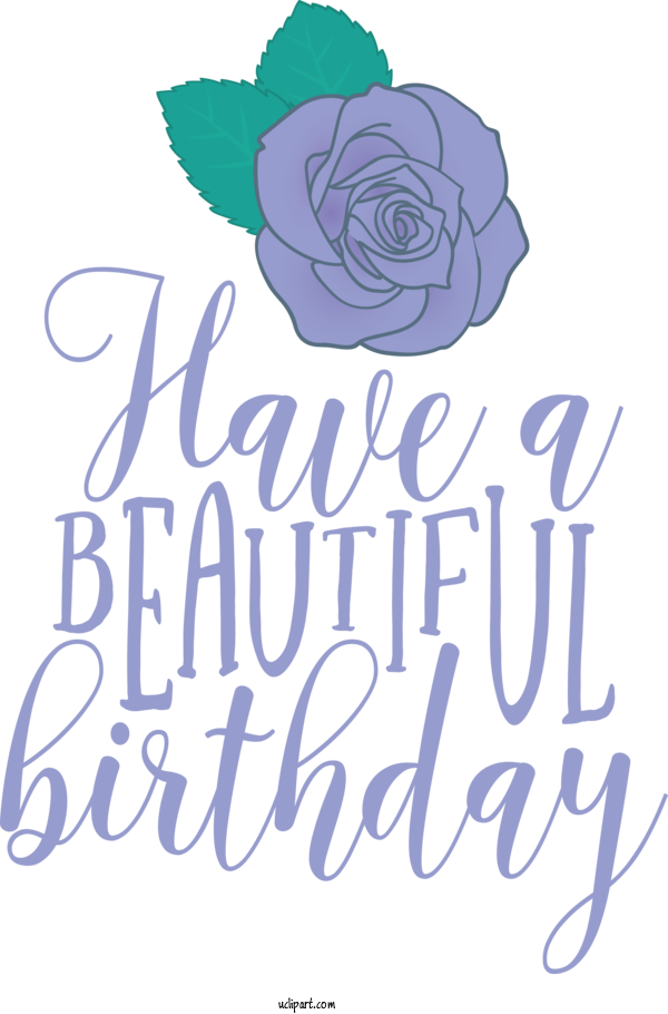 Free Occasions Design Rose Cut Flowers For Birthday Clipart Transparent Background