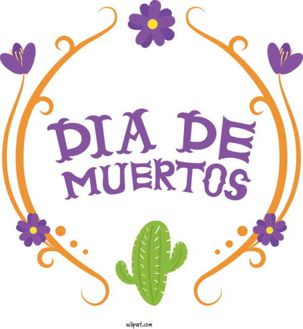 Free Holidays Floral Design Flower Logo For Day Of The Dead Clipart Transparent Background