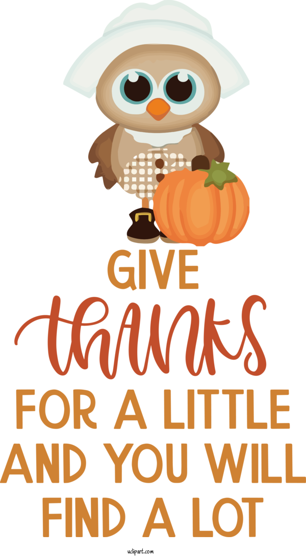 Free Holidays Owls Thanksgiving Happiness For Thanksgiving Clipart Transparent Background