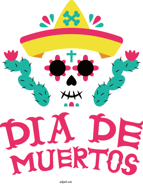 Free Holidays Design Human Floral Design For Day Of The Dead Clipart Transparent Background