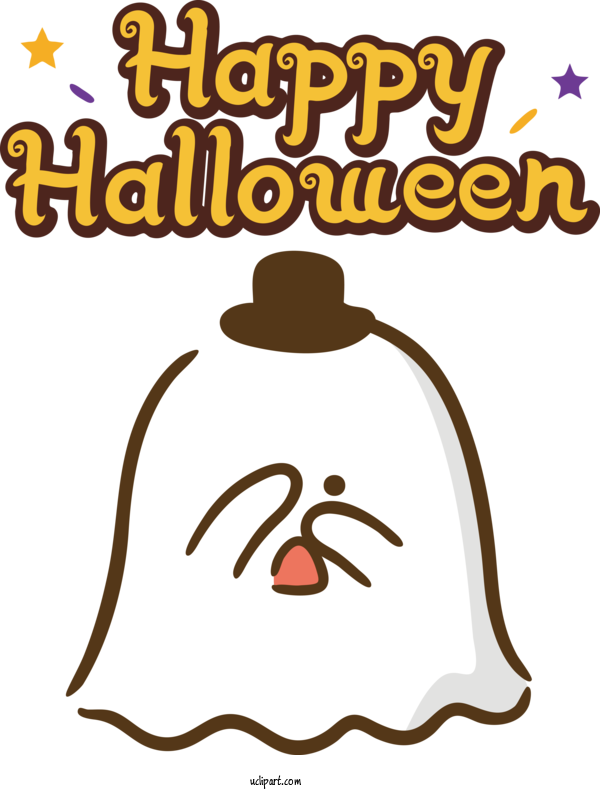 Free Holidays Human Cartoon Line For Halloween Clipart Transparent Background