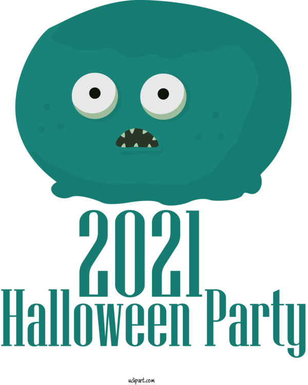 Free Holidays Human Green Teal For Halloween Clipart Transparent Background
