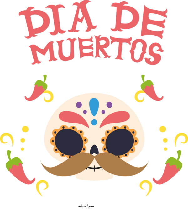 Free Holidays Human Design Line For Day Of The Dead Clipart Transparent Background
