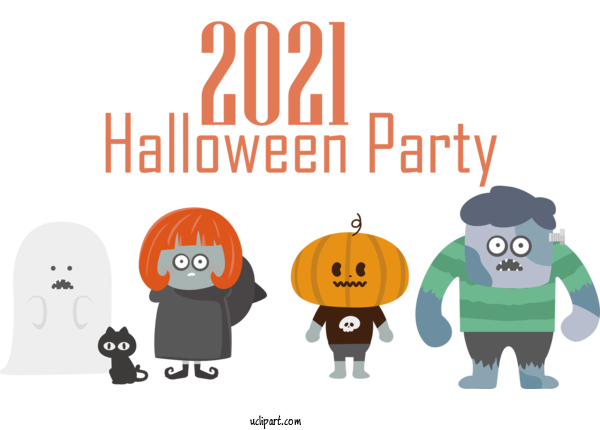 Free Holidays Cartoon FREE Trunk Or Treat! Design For Halloween Clipart Transparent Background