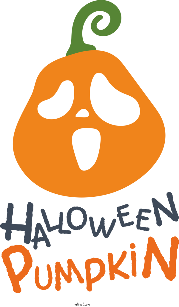 Free Holidays Cartoon Logo Happiness For Halloween Clipart Transparent Background
