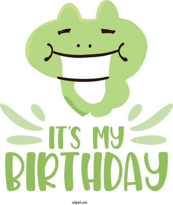 Free Occasions Frogs Human Logo For Birthday Clipart Transparent Background