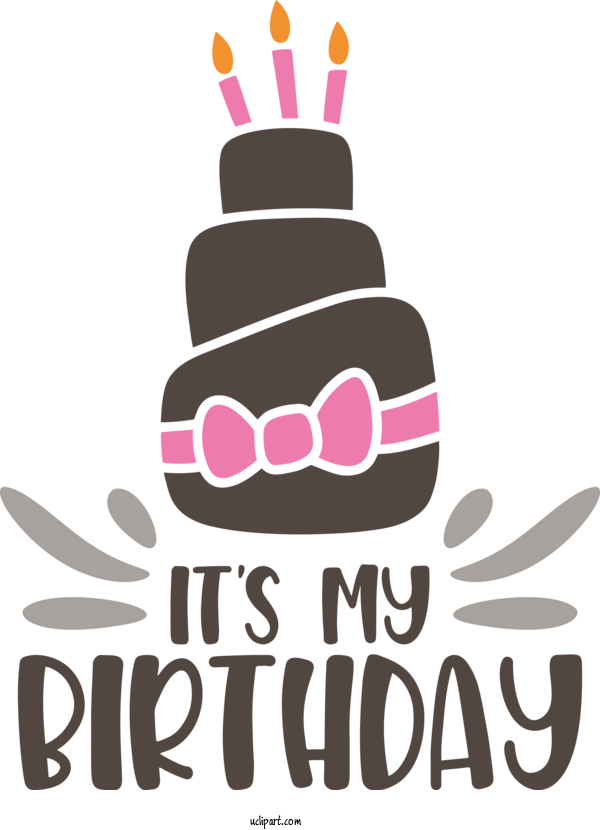 Free Occasions Birthday Logo Cake For Birthday Clipart Transparent Background