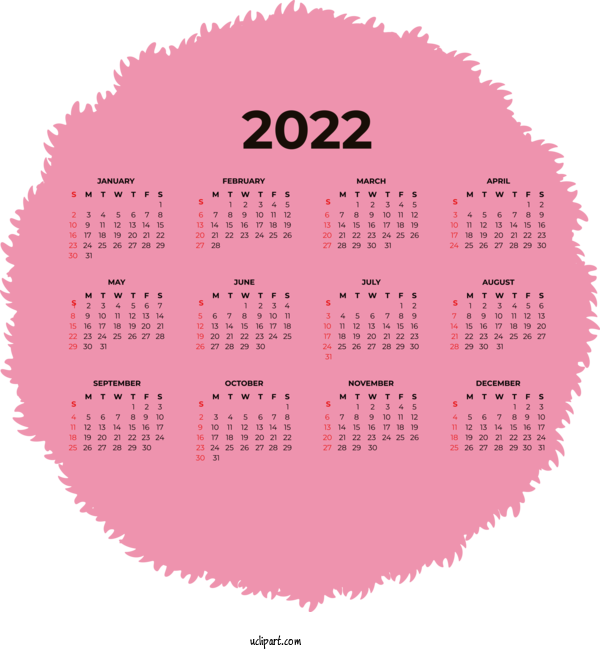 Free Life Calendar System Calendário Fevereiro 2022 Calendar For Yearly Calendar Clipart Transparent Background