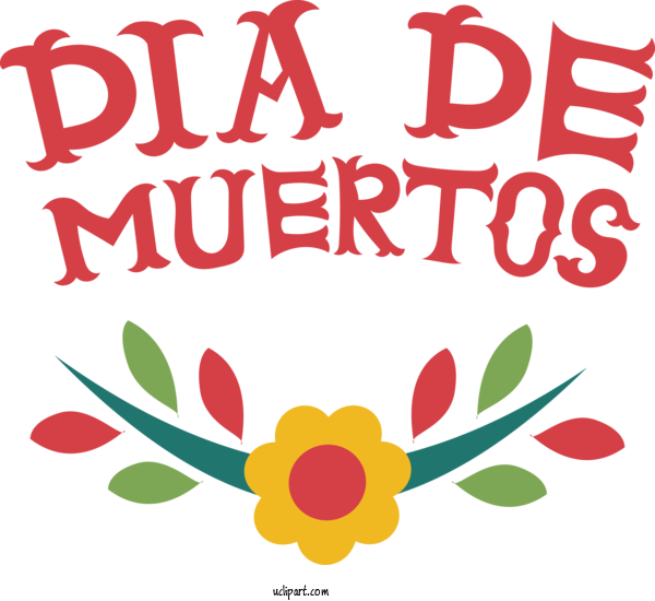 Free Holidays Floral Design Leaf Logo For Day Of The Dead Clipart Transparent Background