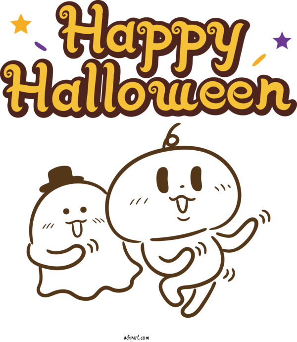 Free Holidays Human Cartoon Happiness For Halloween Clipart Transparent Background