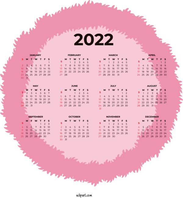 Free Life Calendar System Calendário Fevereiro 2022 2022 For Yearly Calendar Clipart Transparent Background
