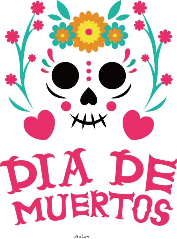 Free Holidays Drawing Mexican Art Culture For Day Of The Dead Clipart Transparent Background