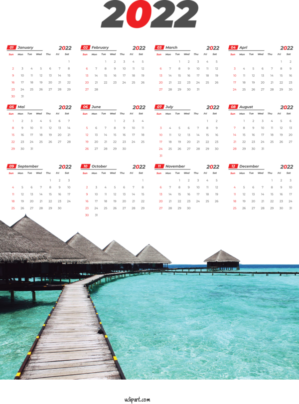 Free Life Adaaran Club Rannalhi Adaaran Prestige Water Design For Yearly Calendar Clipart Transparent Background