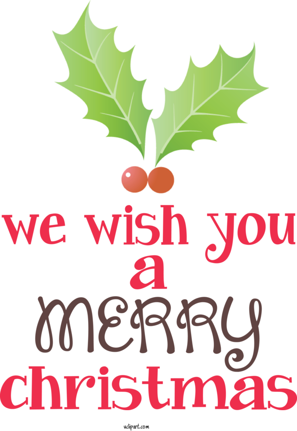 Free Holidays Leaf Good Line For Christmas Clipart Transparent Background