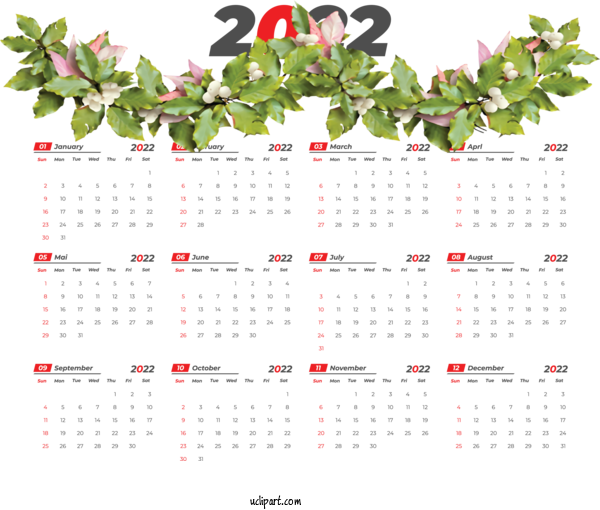 Free Life Calendar System Tree Meter For Yearly Calendar Clipart Transparent Background