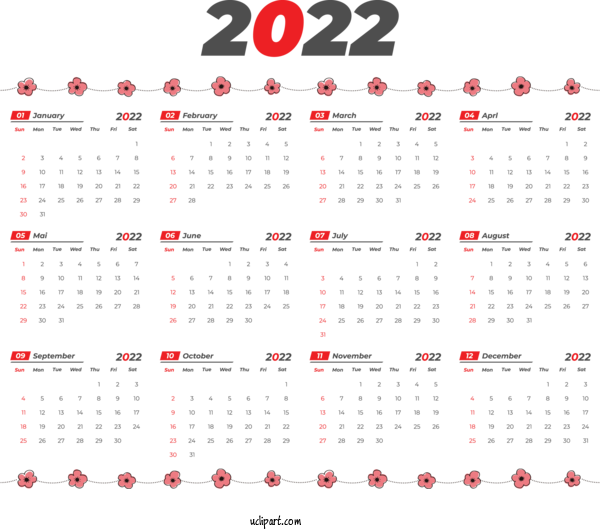 Free Life Design Text Calendar System For Yearly Calendar Clipart Transparent Background