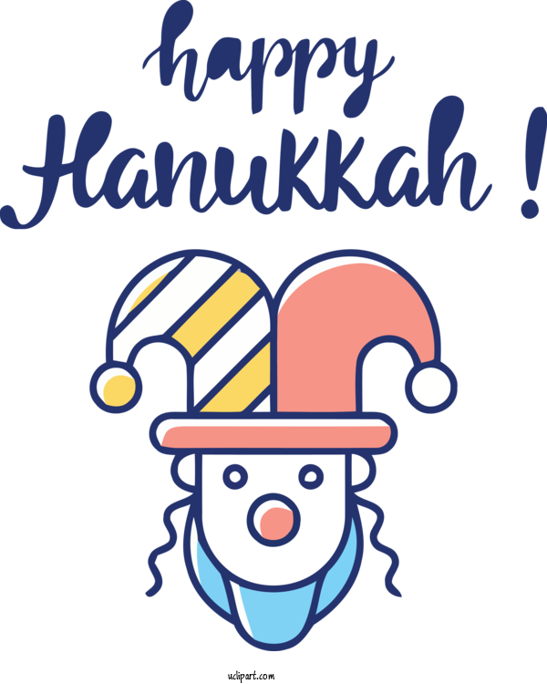 Free Holidays Human Line Cartoon For Hanukkah Clipart Transparent Background