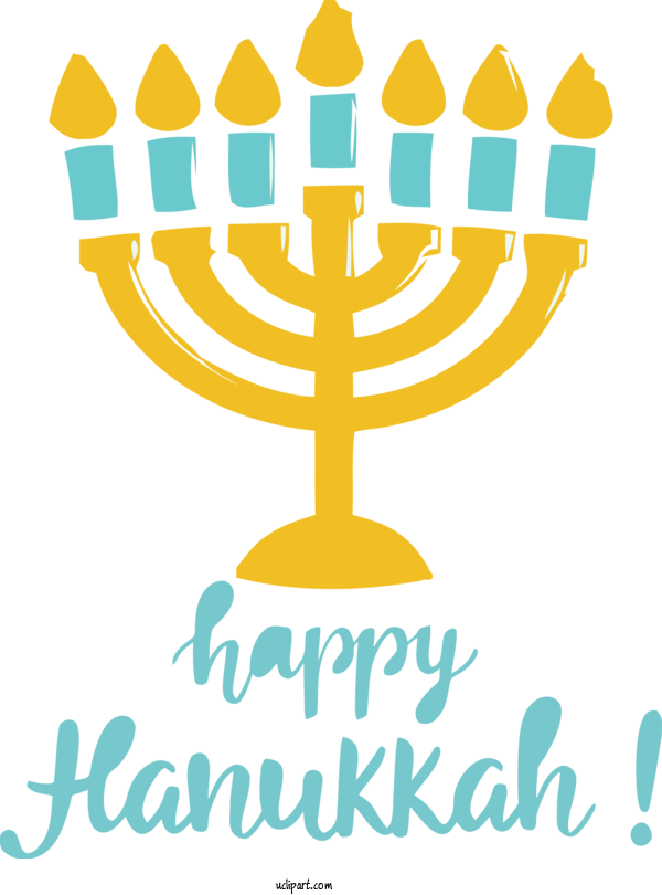 Free Holidays Logo Candle Candle Holder For Hanukkah Clipart Transparent Background