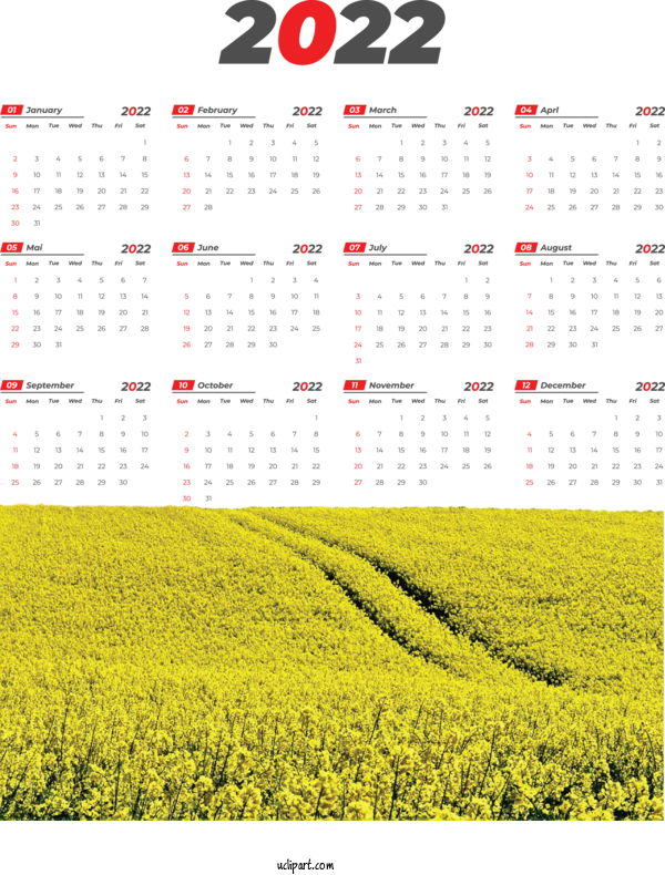 Free Life Line Rapeseed Calendar System For Yearly Calendar Clipart Transparent Background