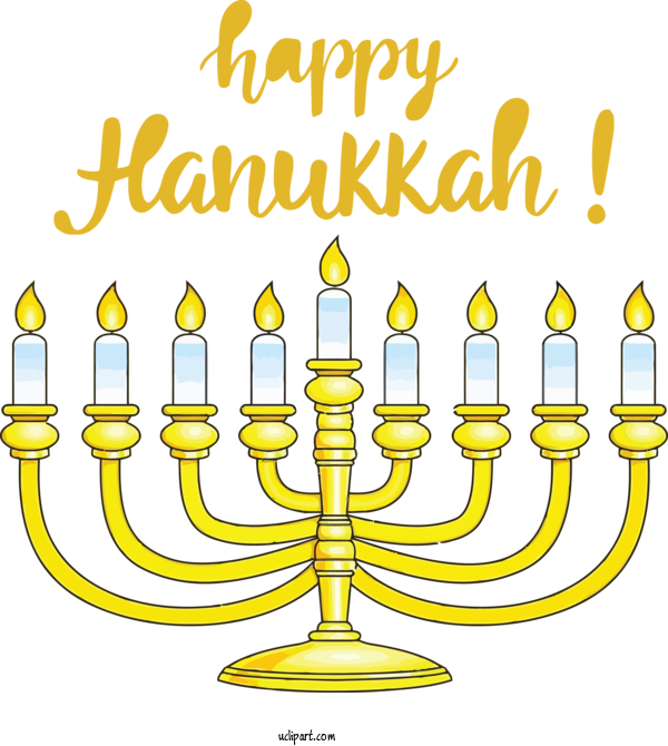 Free Holidays Temple Menorah Hanukkah Line For Hanukkah Clipart Transparent Background
