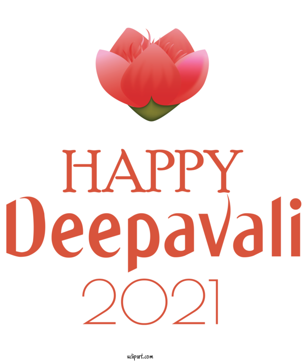 Free Holidays Flower Logo Font For Diwali Clipart Transparent Background