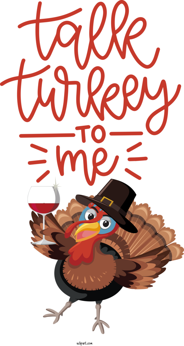 Free Holidays Landfowl Chicken Cartoon For Thanksgiving Clipart Transparent Background