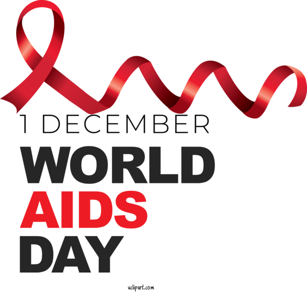 Free Holidays Logo Line World AIDS Day For World AIDS Day Clipart Transparent Background
