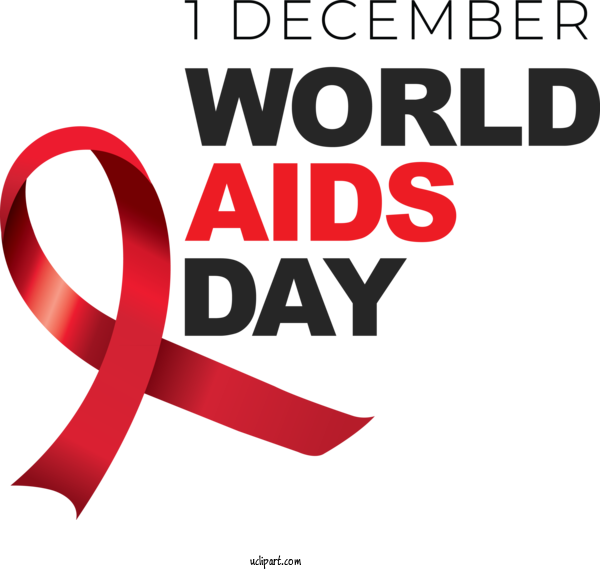 Free Holidays Design Logo Line For World AIDS Day Clipart Transparent Background