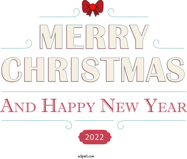 Free Holidays Line Font Design For Christmas Clipart Transparent Background