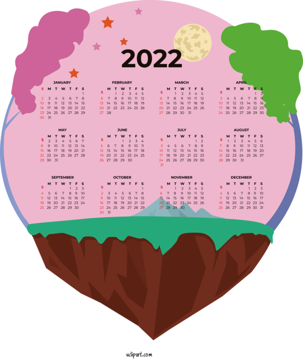 Free Business Design Calendar System Font For Calendar Clipart Transparent Background