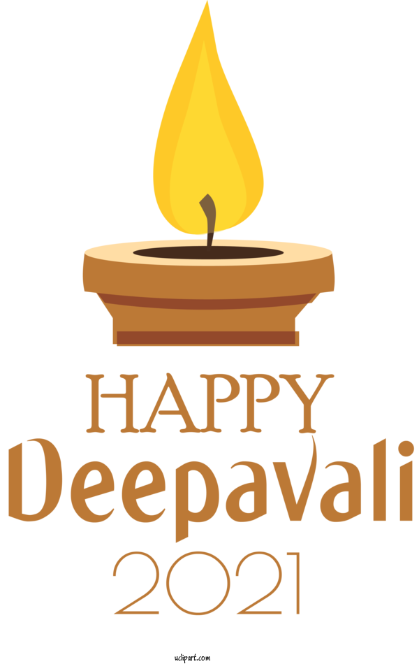 Free Holidays Logo Design Yellow For Diwali Clipart Transparent Background