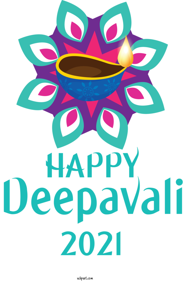 Free Holidays Rangoli Logo Design For Diwali Clipart Transparent Background