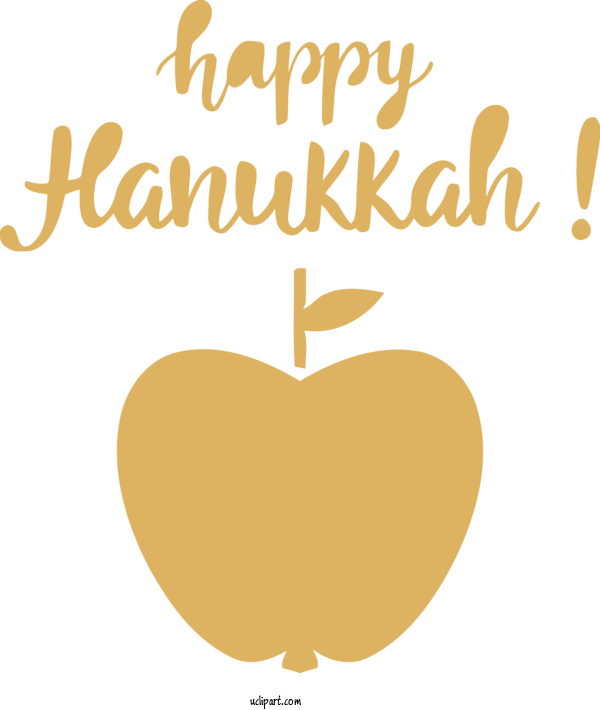 Free Holidays Yellow  Apple For Hanukkah Clipart Transparent Background