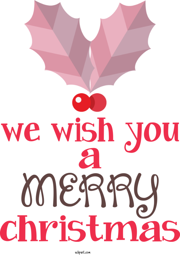 Free Holidays Design Flower Pink M For Christmas Clipart Transparent Background