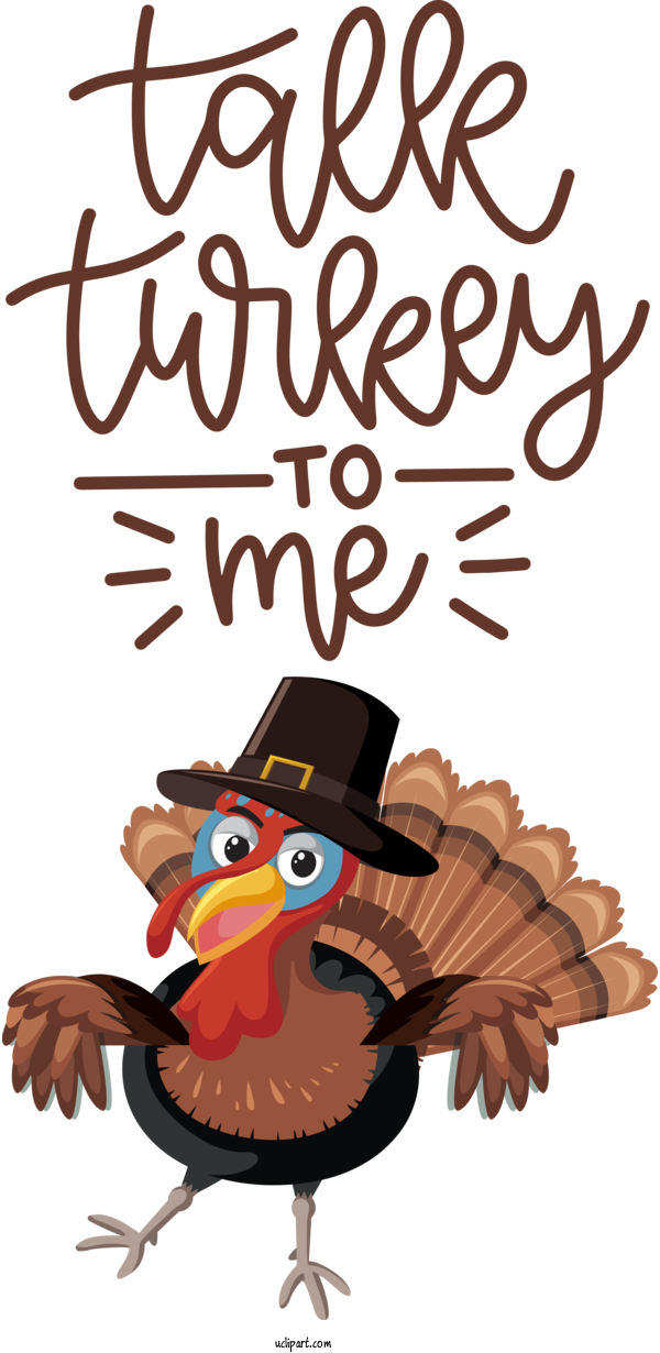 Free Holidays Landfowl Chicken Cartoon For Thanksgiving Clipart Transparent Background