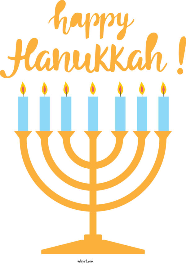 Free Holidays Hanukkah Candle Line For Hanukkah Clipart Transparent Background