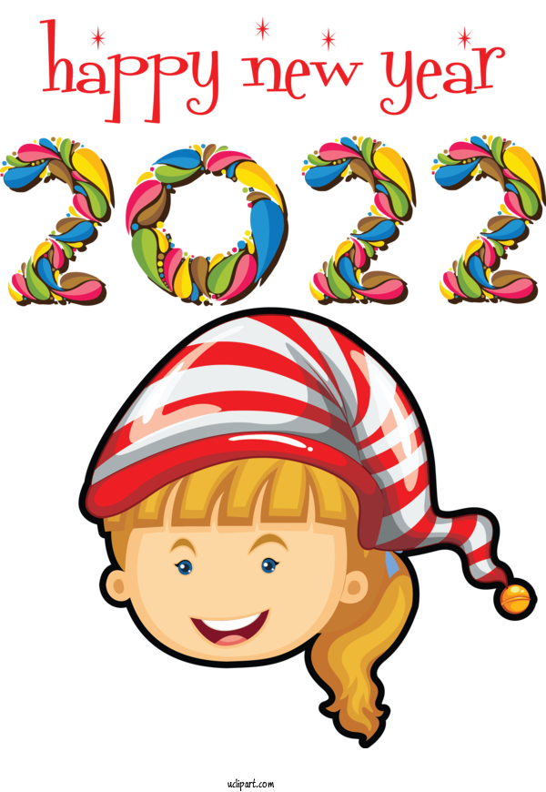 Free Holidays Human Cartoon Renesmee For New Year 2022 Clipart Transparent Background